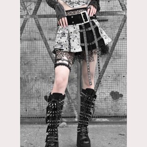 Liquid Invasion Punk Skirt by Blood Supply (BSY138)